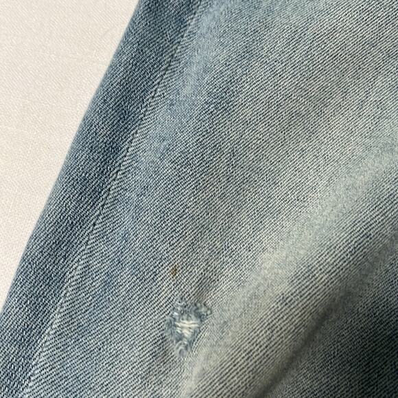 Mother high Waisted Looker Crop Denim Jeans In Chatterbox Embroidered Size 28 - Picture 10 of 15